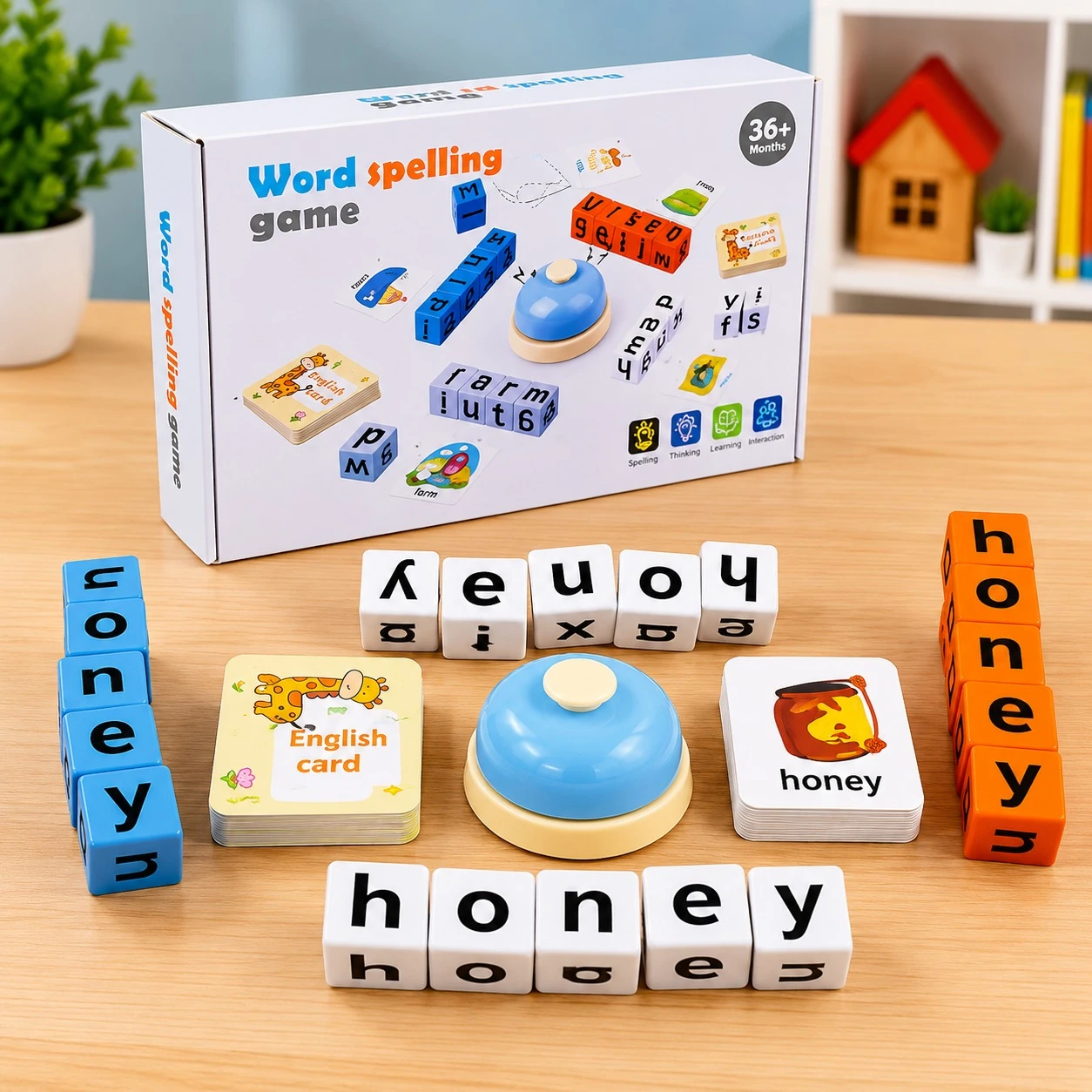 Word Spelling Game with Bell