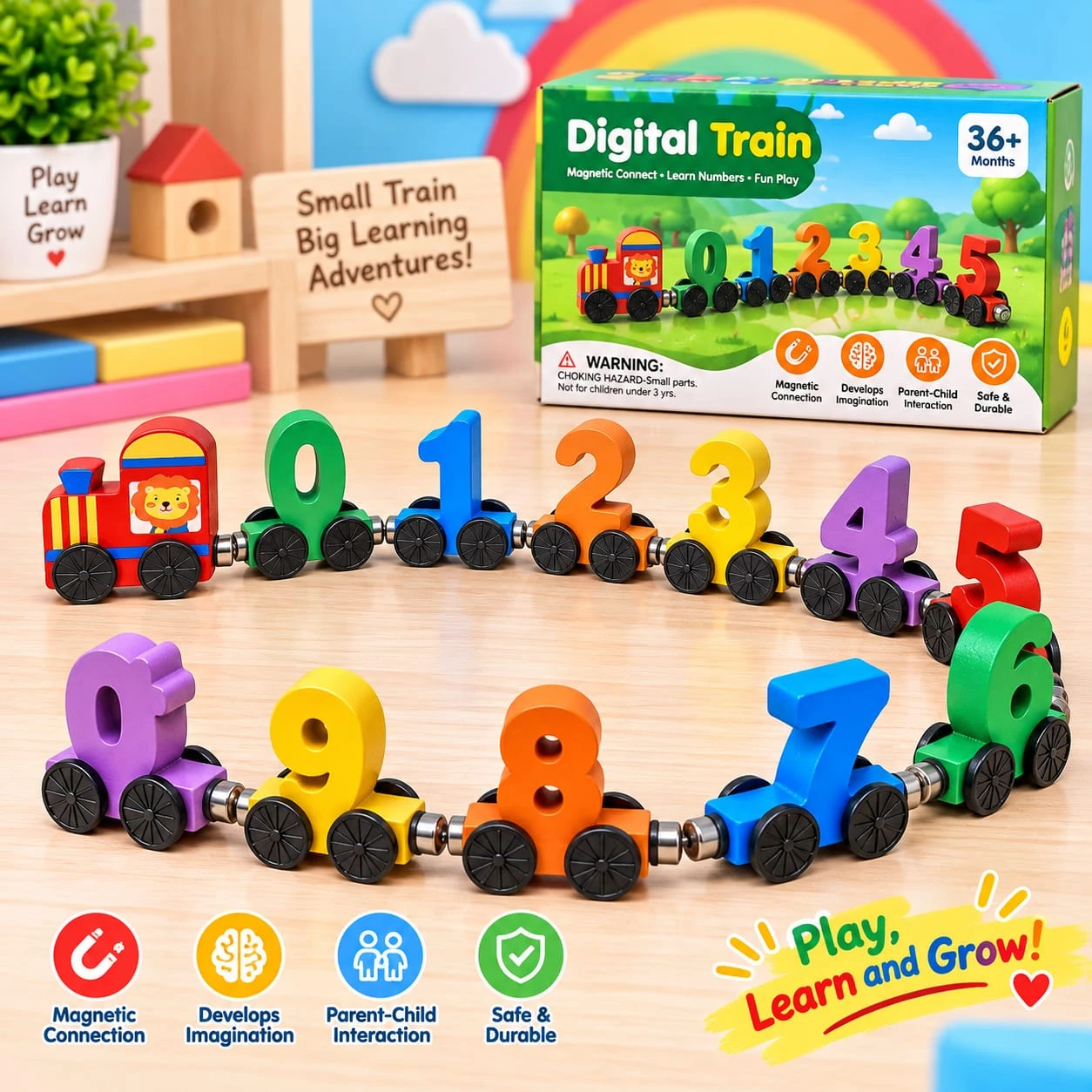 Magnetic Toy Train (0-10)