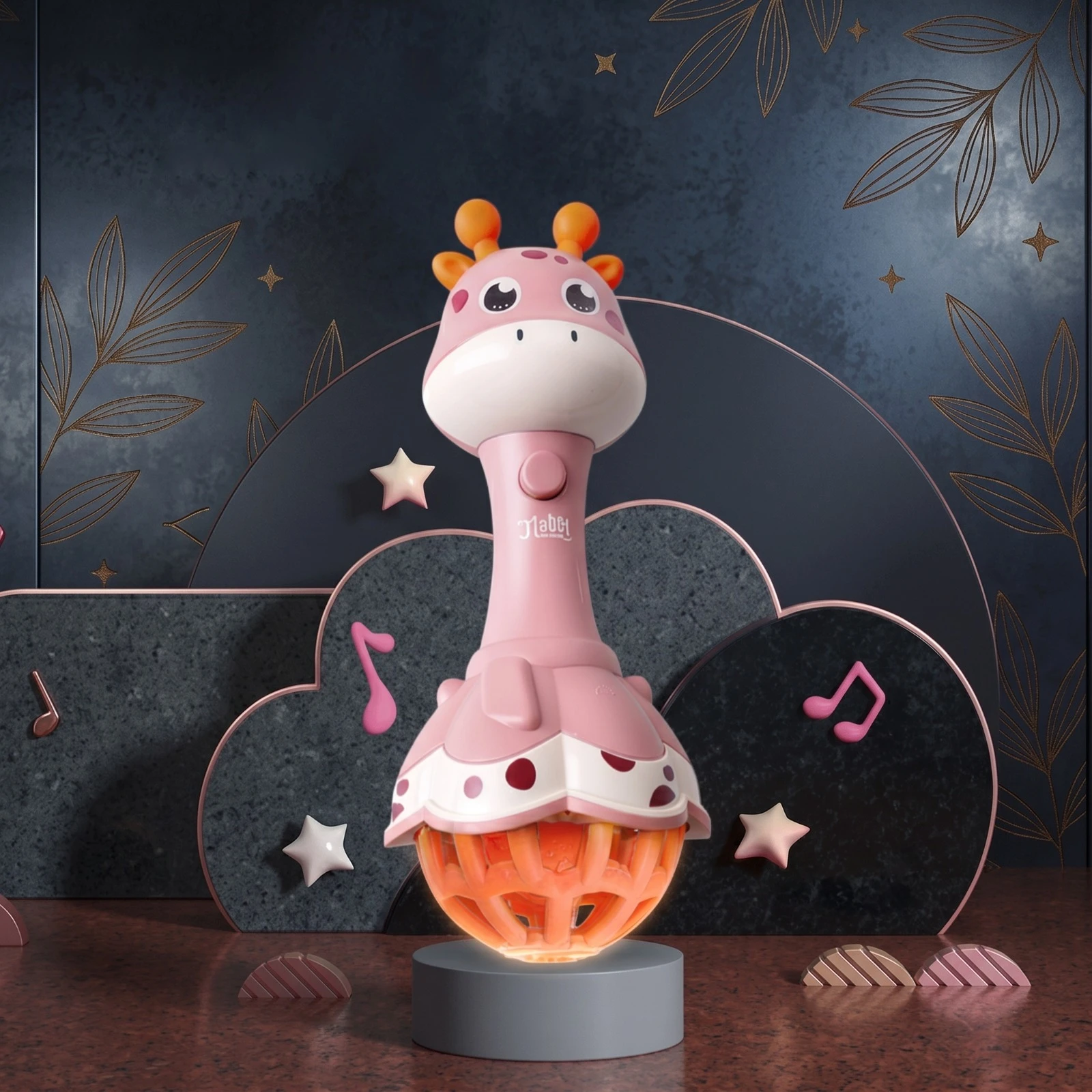 Baby Giraffe Rattle with Music